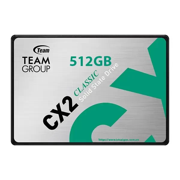 Ổ cứng SSD TeamGroup CX2 512GB 2.5 inch SATA III chính hãng