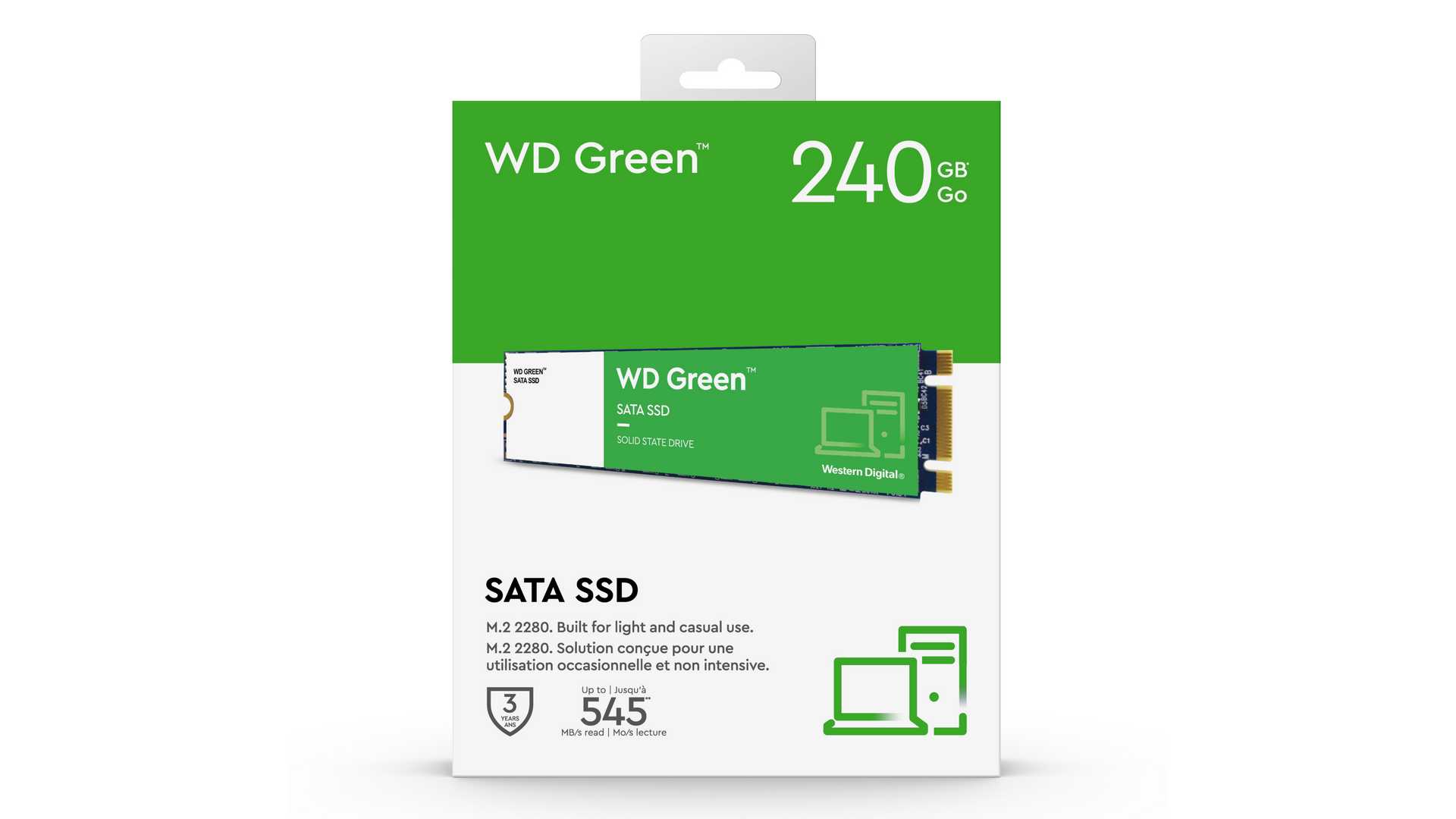 Ổ cứng SSD Western Digital Green 240GB SATA SSD M.2 2280 WDS240G3G0B