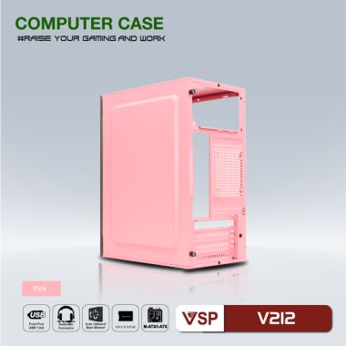 Case VSP V212 - Pink - No fan