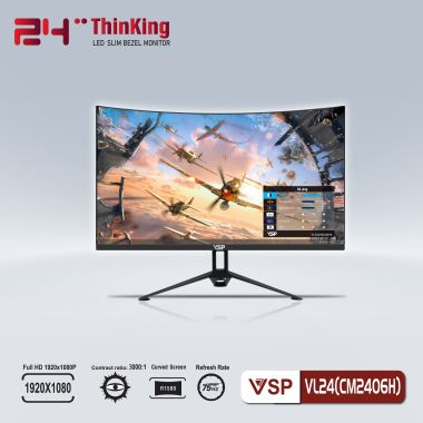Màn hình LCD 24″ VSP VL24 FHD 75Hz Cong