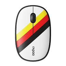 Chuột không dây Rapoo M650 Silent Germany màu White Yellow Red (Bluetooth, Wireless)
