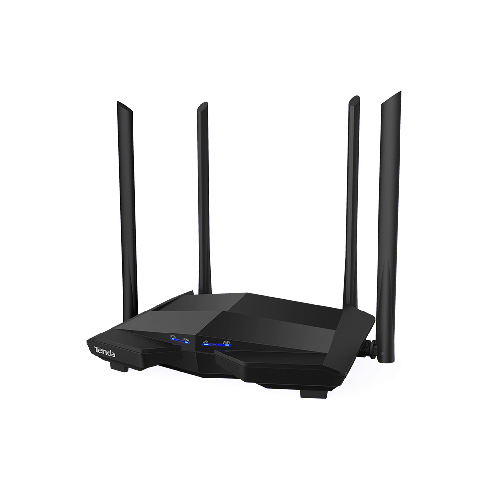 Phát Wifi Tenda AC10 Chính hãng (4 anten 5dBi, 1200Mbps, 2 băng tần, MU-MIMO, Repeater, 3LAN 1Gbps)